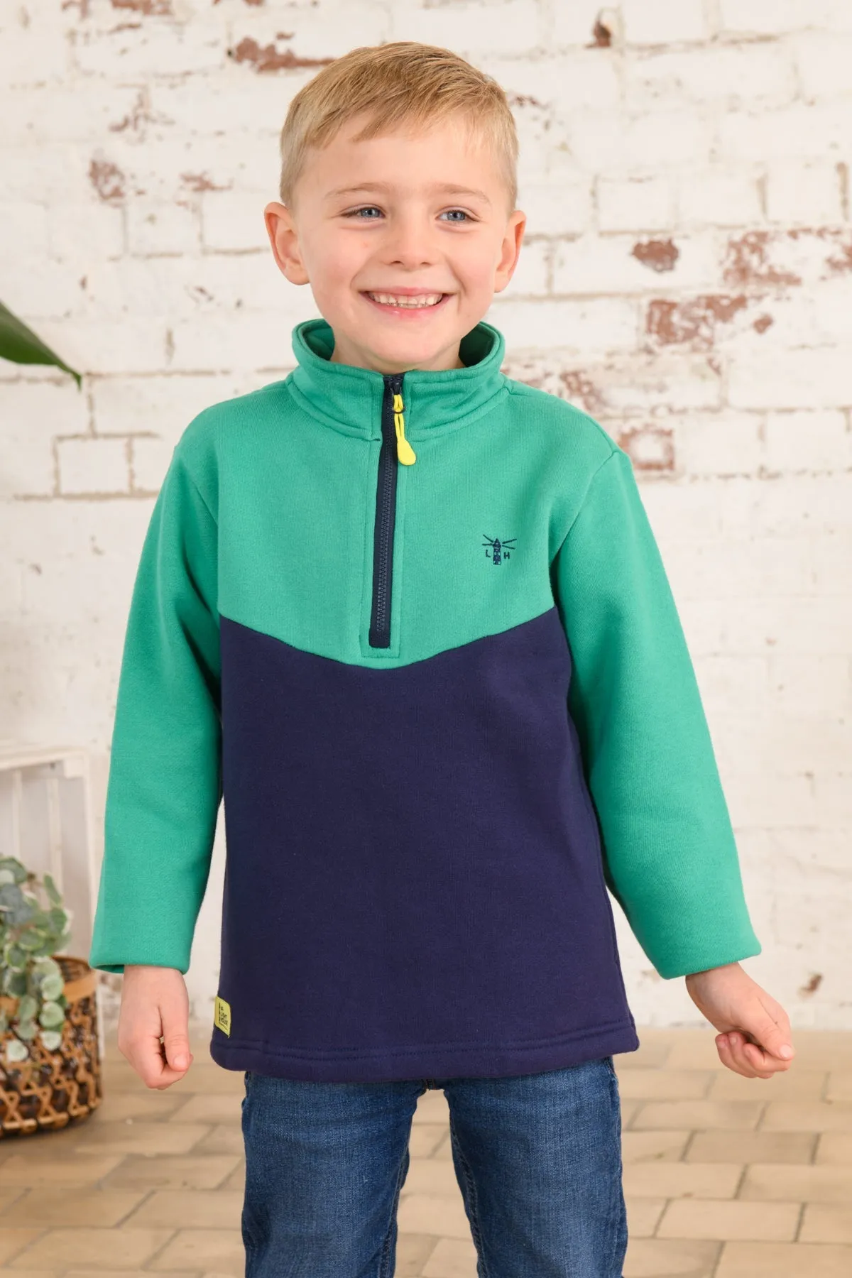 Riley Sweatshirt - Peagreen Navy