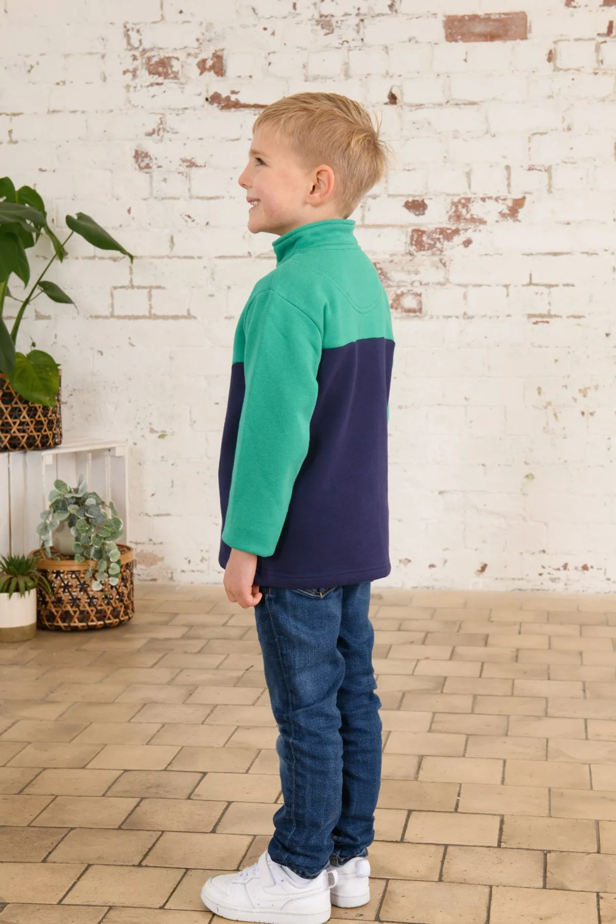 Riley Sweatshirt - Peagreen Navy