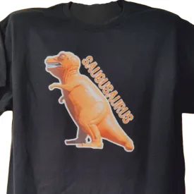 Saugusaurus Saugus T-Rex - Black Adult T-shirt