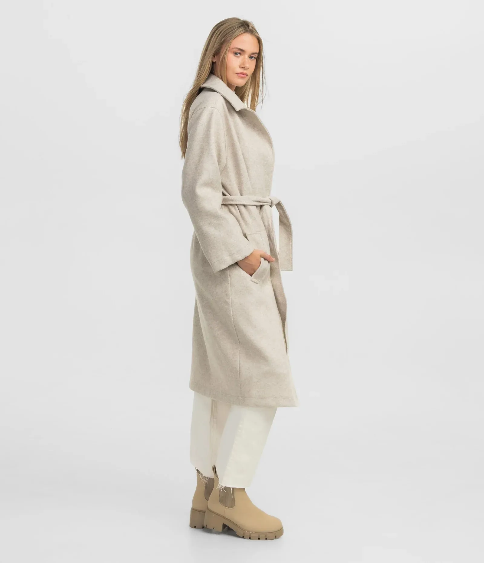 Southern Shirt Broadway Fleece Coat - Oatmeal