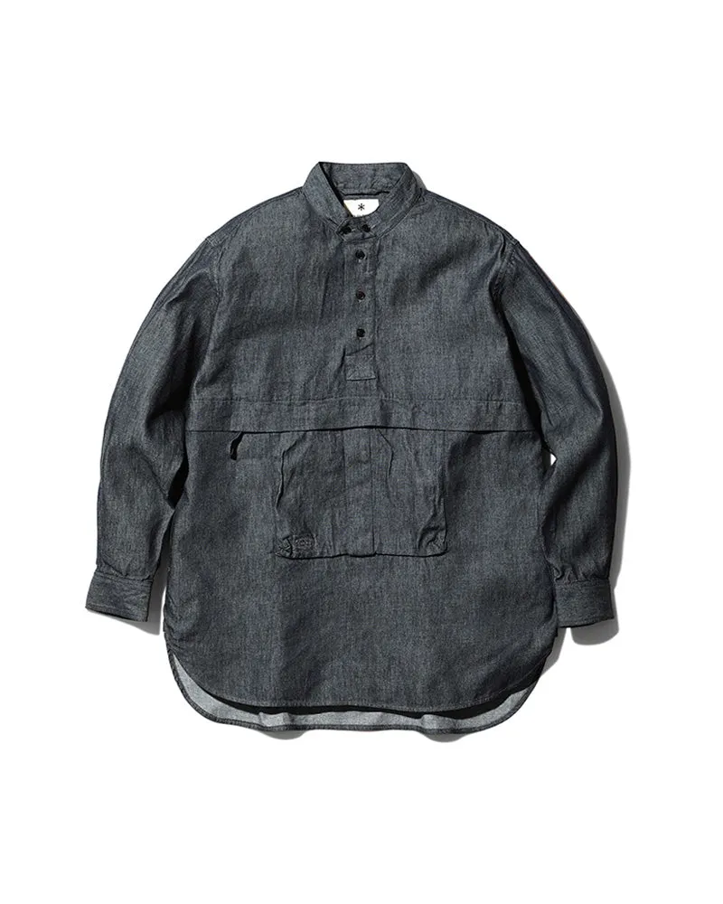 Takibi Light Denim Utility Pullover