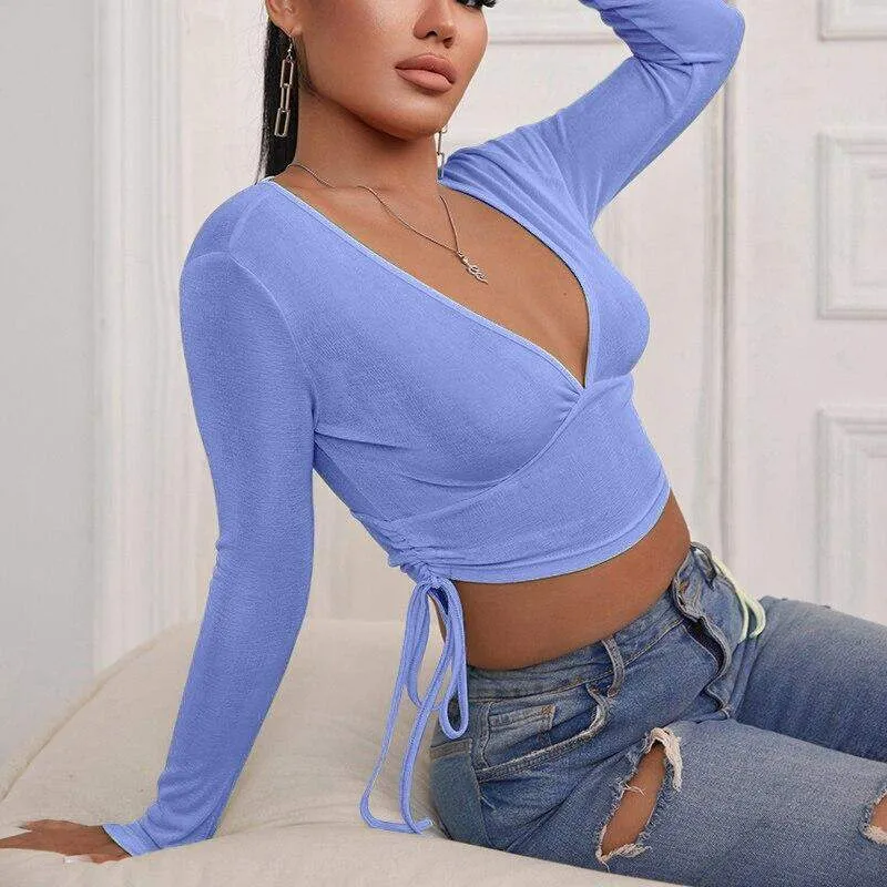 Taryn Long-Sleeved Cropped Top