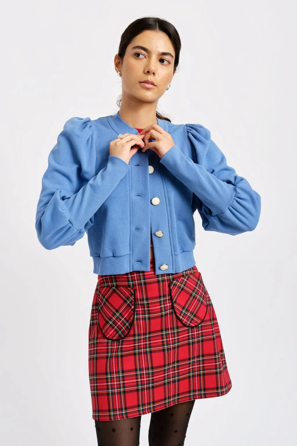 Tate Mini Skirt Red Plaid