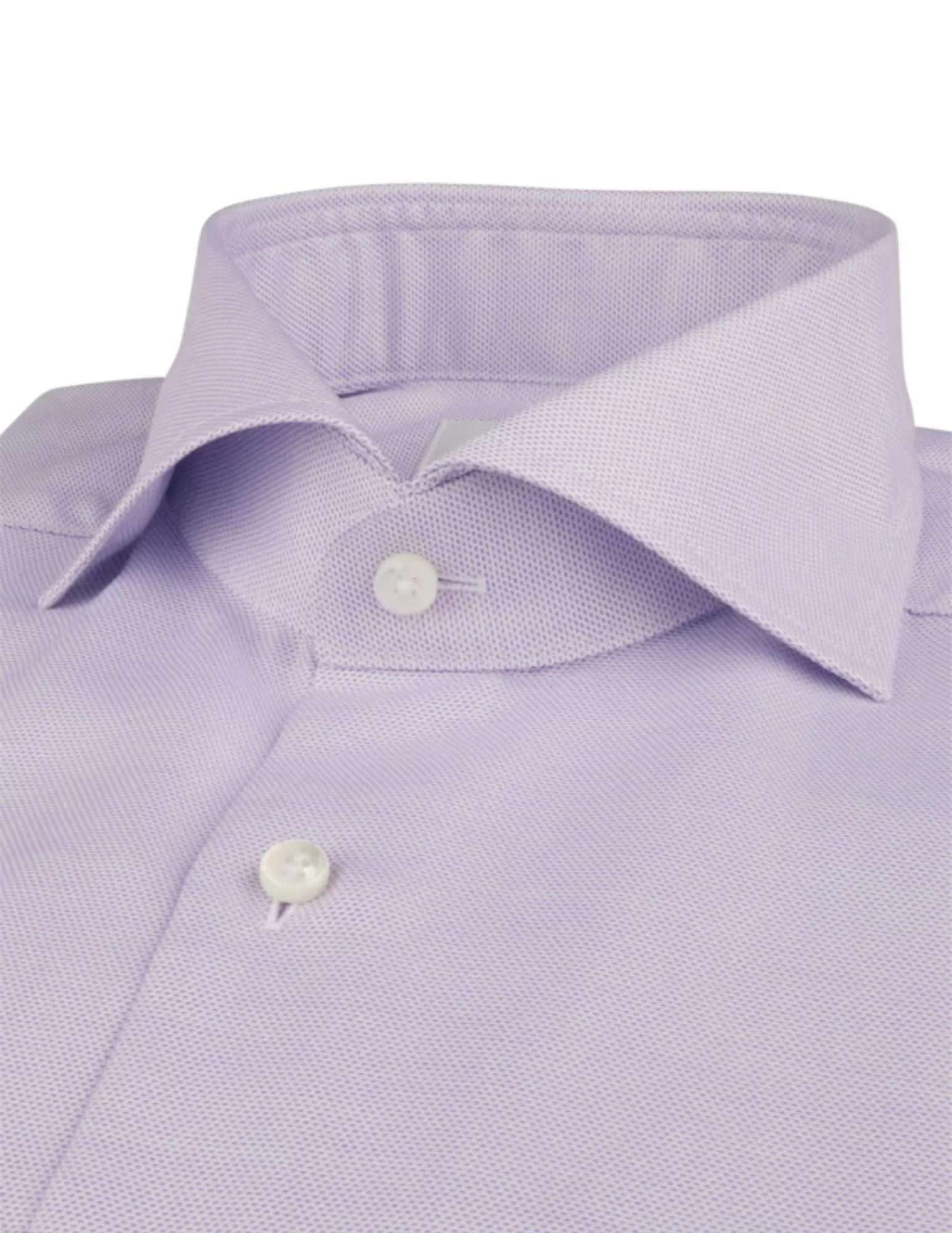 Textured Lavender Twill Shirt | Slim