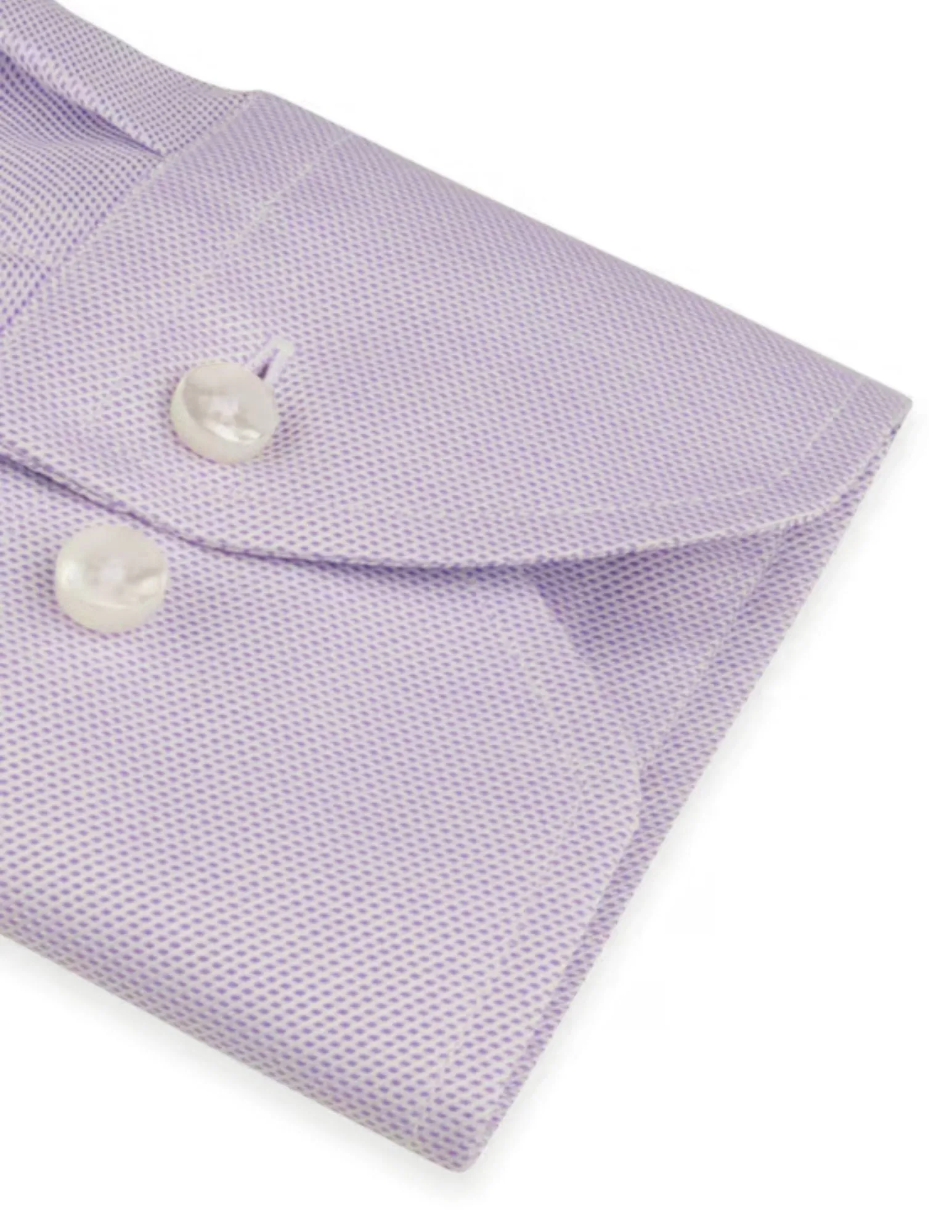 Textured Lavender Twill Shirt | Slim