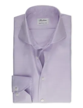 Textured Lavender Twill Shirt | Slim