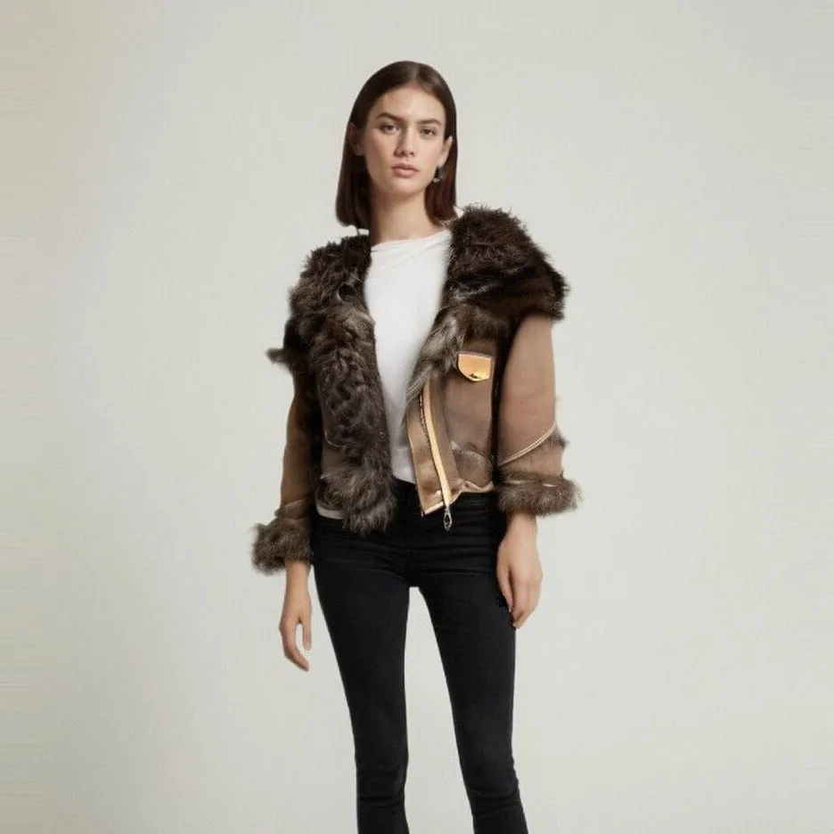 Jordyn Winter Jacket - Oversized, Cropped, Faux Fur - Various Colors