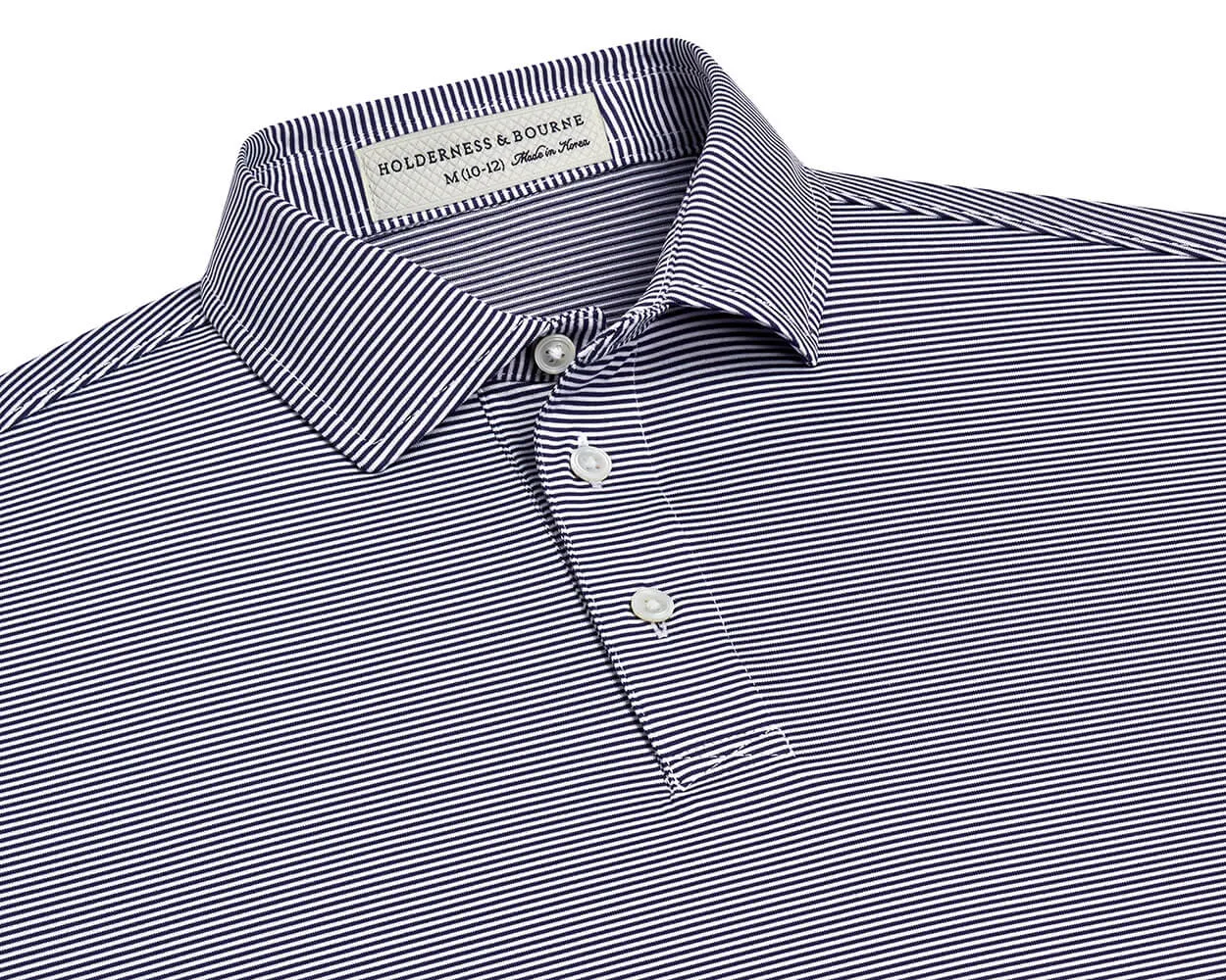 The Perkins Boys Shirt: Navy & White