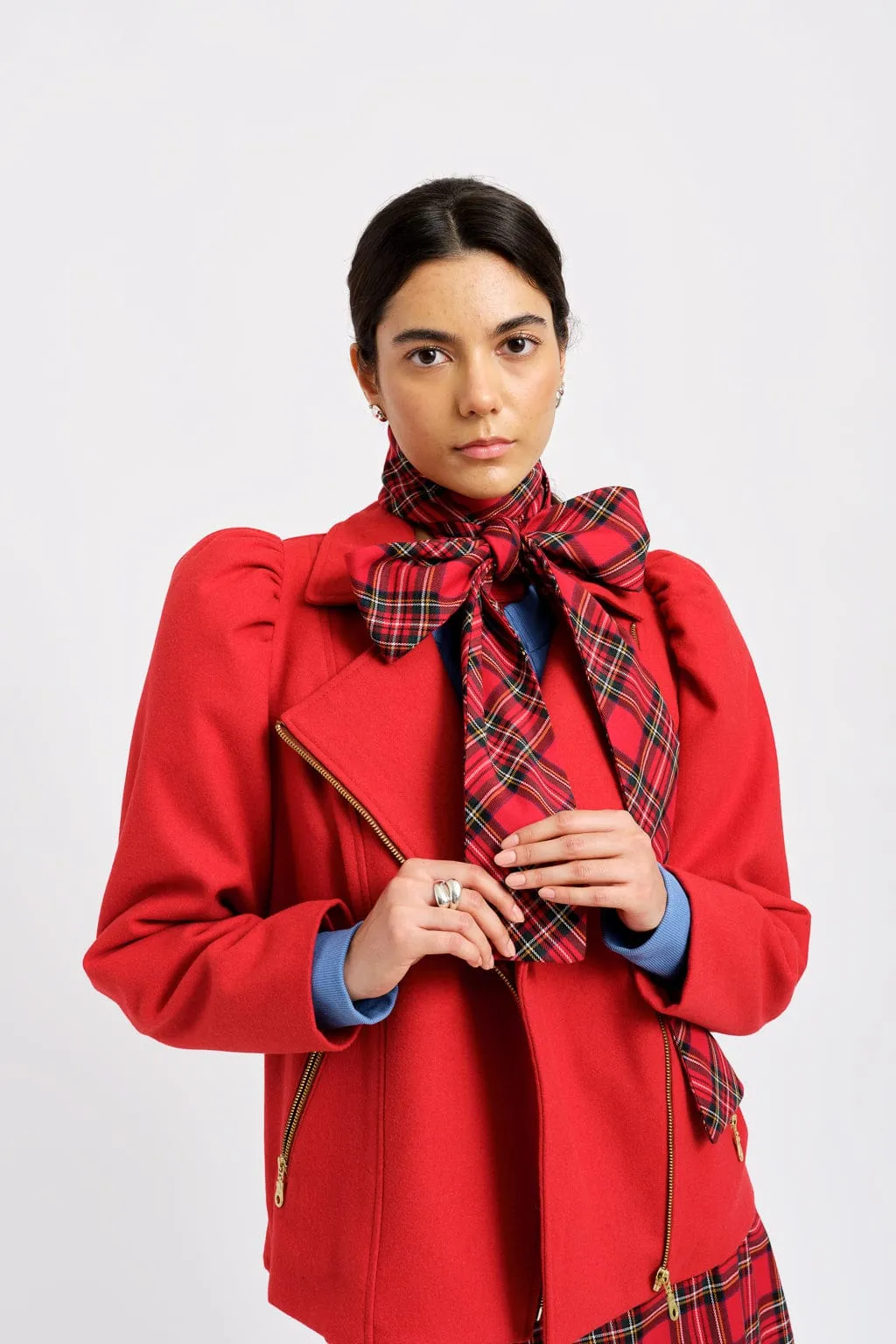 Valentine Moto Coat Red