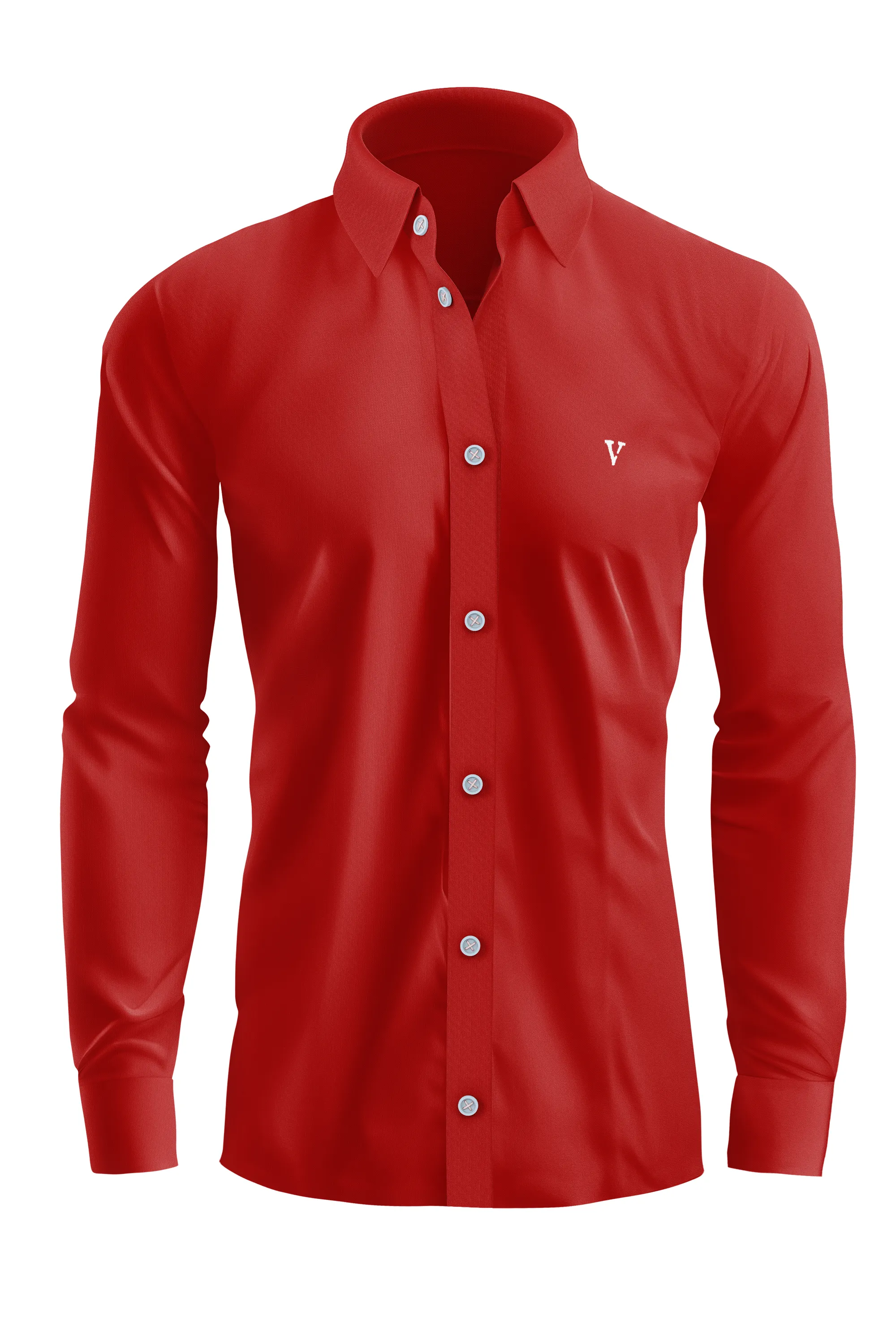 Vercini Versatile Collection: Classic Shirt with Signature 'V' Emblem