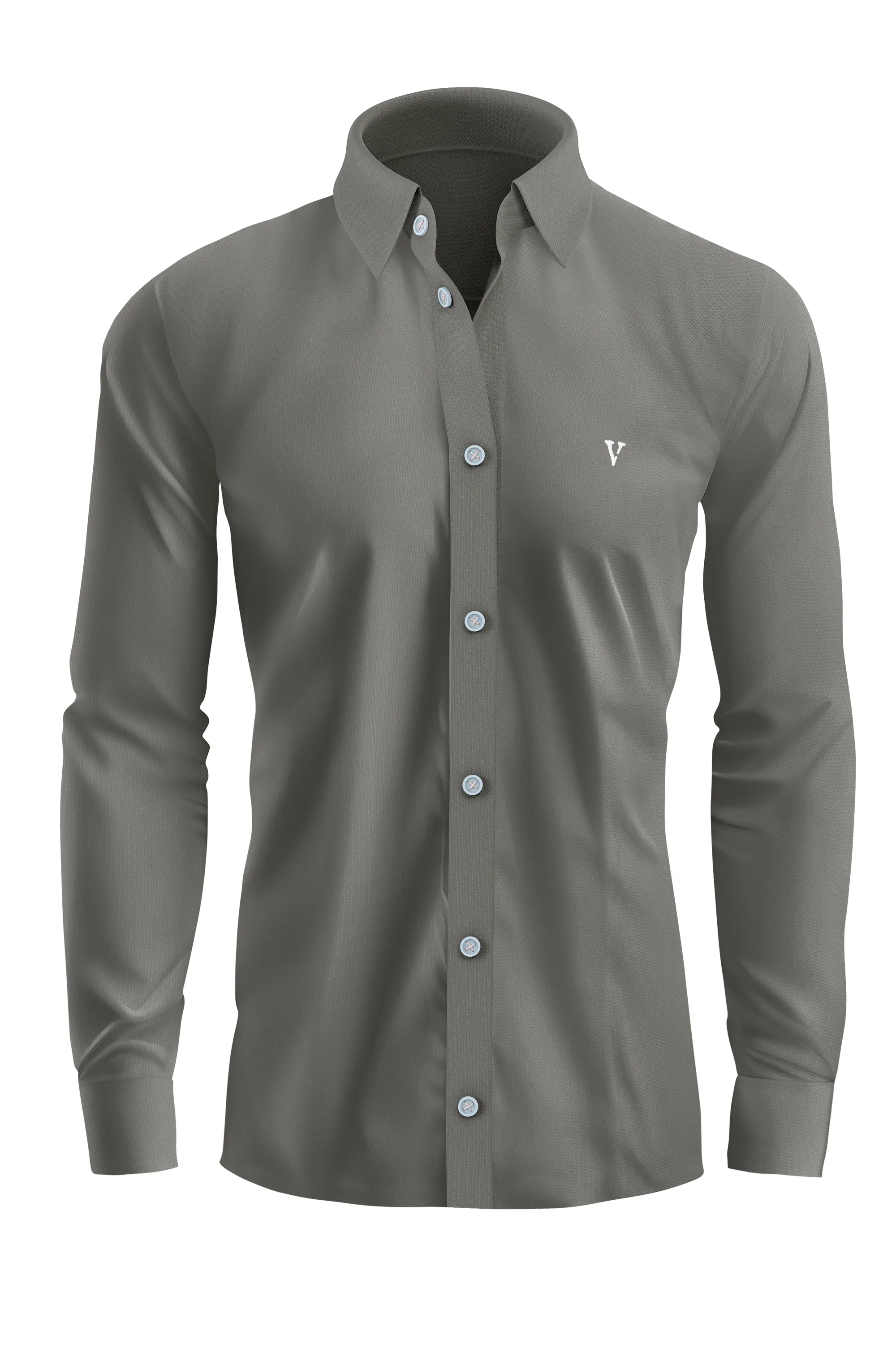 Vercini Versatile Collection: Classic Shirt with Signature 'V' Emblem