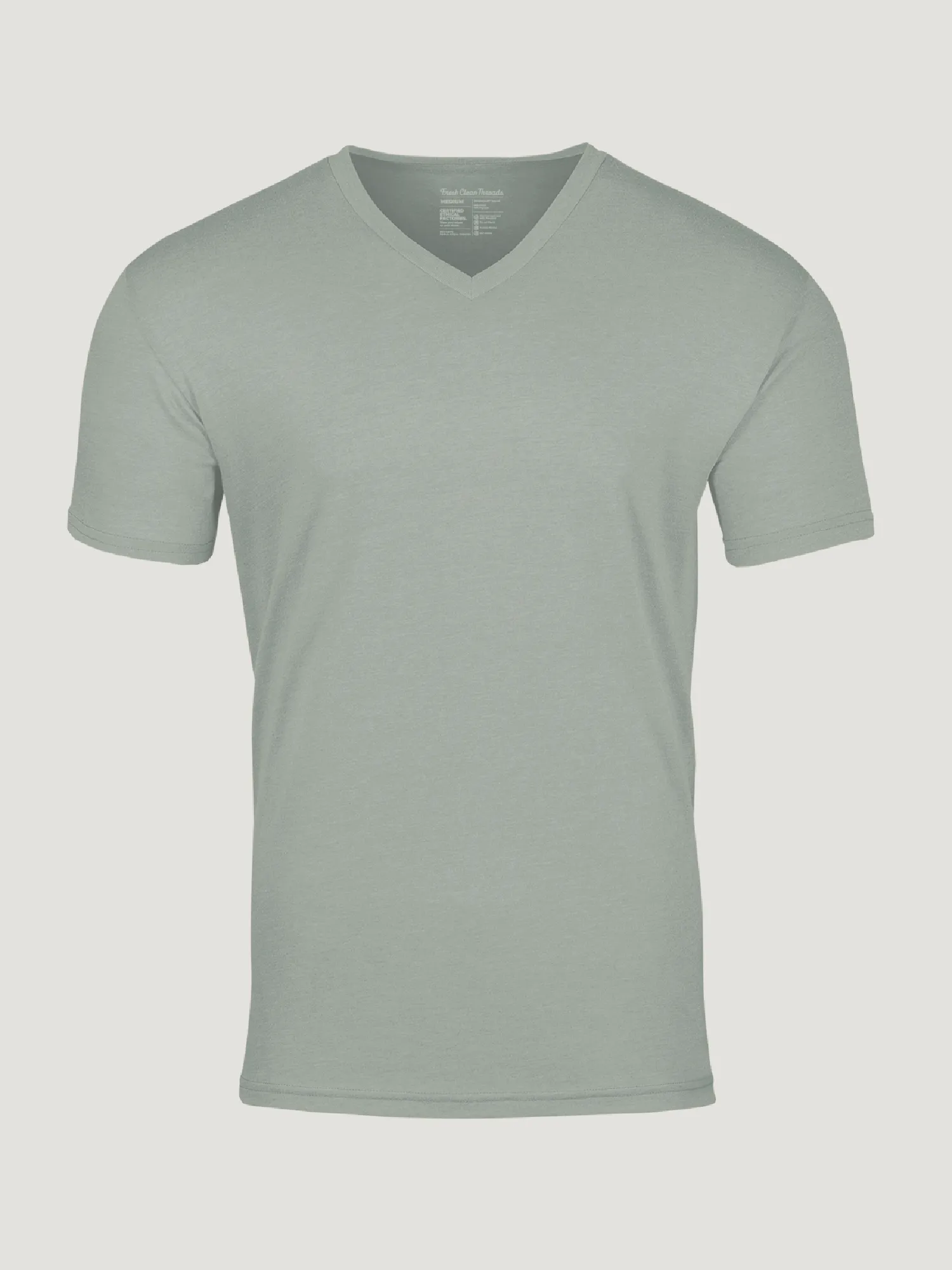 Vintage Green V-Neck