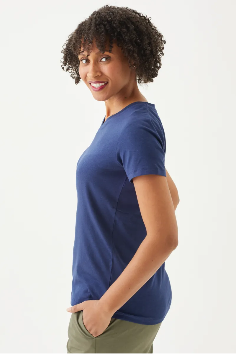 Women's Bamboo Cotton Short-Sleeve Vneck Tee-All Sales Final