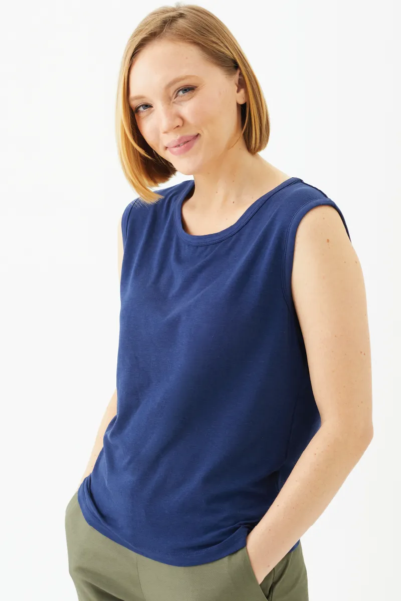 Women's Bamboo Cotton Sleeveless Tee-All Sales Final