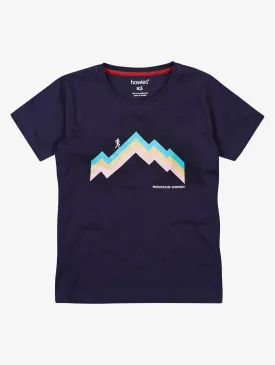 Women's Mountain Woman Runner Organic T-shirt