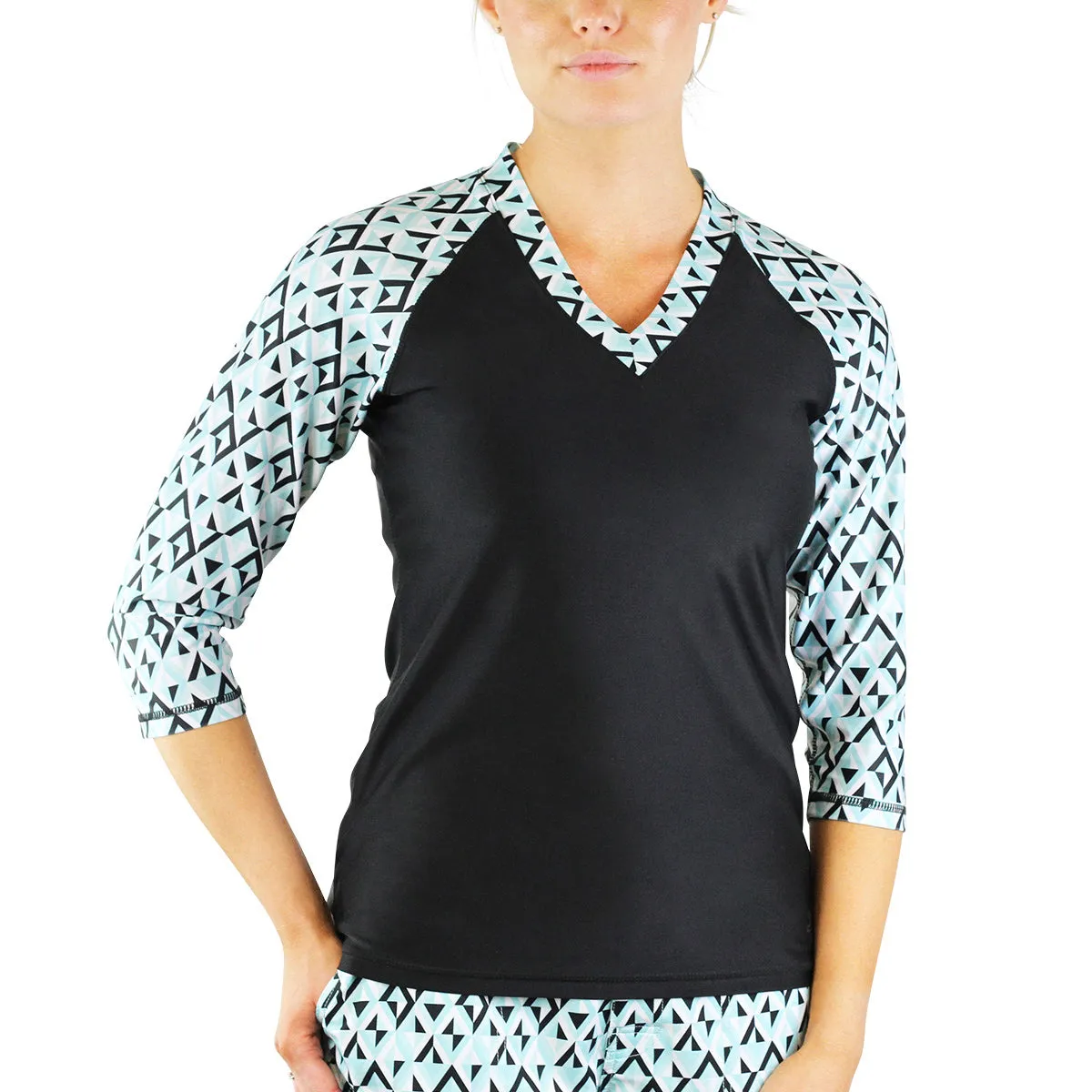 Women's V-Neck Sun & Swim Shirt